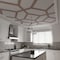Ekena Millwork 66 56W x 66 56H x 14T Large Cameron Decorative Fretwork Wood Ceiling Panels, Walnut CELW67X67X0250CAMWA - alternate 4